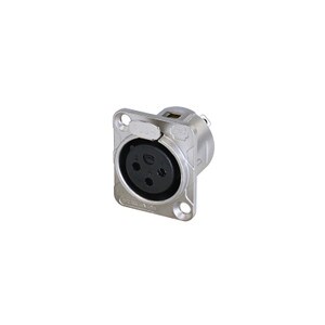 Rean RC3FDL 3 Pole XLR Female Chassis Connector Nickel/Tin